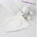 Doudou handkerchief MATHILDE M my small bear Ange... t shirt grey 18 cm