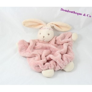 Doudou Kaninchen flach Lili Rose KALOO Krone Blume