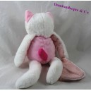 DouDou fazzoletto chat, BLANKY e società l'adesivo bianco rosa 30 cm