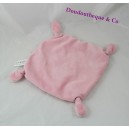Nudo del corazón de TEX bebé rosa plana de Doudou conejo 21 cm