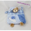 Doudou Marionette Bär KALOO Blue smile blau weiß