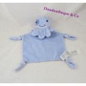 Doudou flat Octopus PRIMARK EARLY DAYS blue striped 30 cm