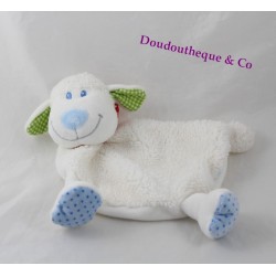 Sheep flat Doudou TEX BABY blue white red bandana