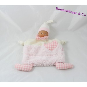 Doudou flat COROLLA Corolla Babi doll pink 24 cm