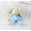 Peluche de conejo BABY NAT' Estrella azul luminiscente BN0139 22 cm