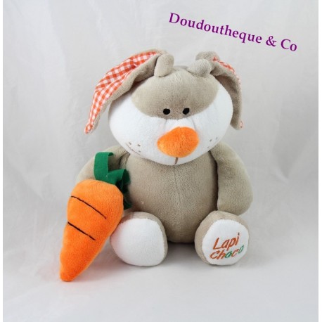 Plüschhase kohlensäurehaltige Lapi Choco Karotte orange Beige 30 cm Plüschhase kohlensäurehaltige Lapi Choco Karotte orange Beige 30 cm