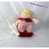 Ragazza di fazzoletto bambino NAT Don ' mia piccola bionda rosa rosso bambole 23cm