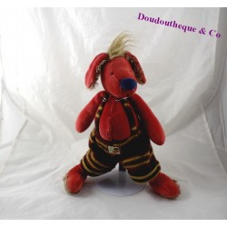 MOULIN ROTY Zazous overalls dog plush wool 33 cm