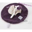 Doudou flachen Puppe MOULIN ROTY Liebe und Celeste Tänzerin grau violett