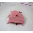 Oso de plano Doudou DOUDOU y compañía rojo rosa 16 cm