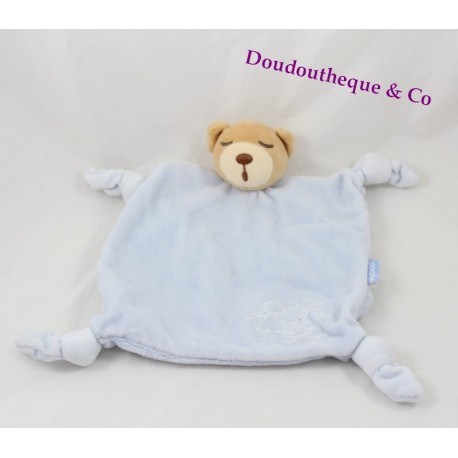 Bär flache Doudou KALOO blau zurück betroffenes Kind Stift Bär flache Doudou KALOO blau zurück betroffenes Kind Stift