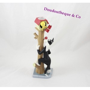 Tweety und Sylvester Dämonen und Wunder Statuette Kerze Harz 24 cm