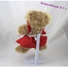 Teddy bear 23 cm long red hair dress apron BUKOWSKI