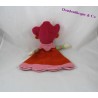 Doudou marionnette poupée KATHERINE ROUMANOFF orange rose 32 cm