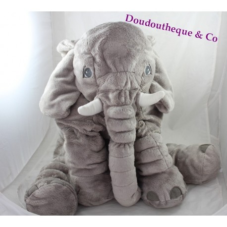 Elefante de peluche grande gris de IKEA Kapplar 60 cm