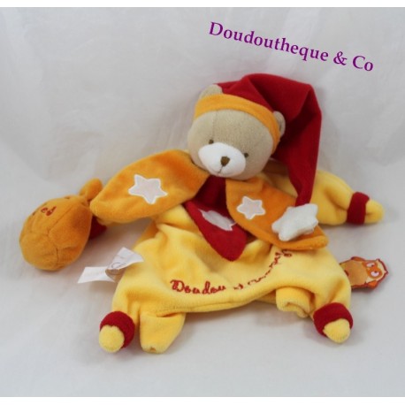 Doudou Puppe Bär DOUDOU UND COMPAGNIE Eule es leuchtet Stern Pulver DC2159