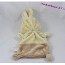 Bear flat Doudou disguised as GRAIN of wheat yellow brown 23 cm rabbit