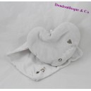 Doudou Taschentuch Herz FM SERVICE grauen Glück 13 cm