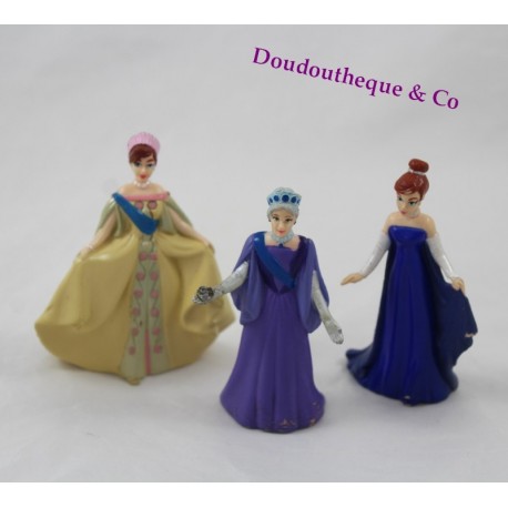 Ensemble 3 figurines Anastasia FOX 97 GTI et sa grand-mère robe de bal