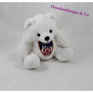 Teddy bear White Fire Department City of New York badge 15 cm