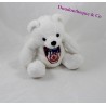Peluche ours blanc Fire Department City of New York badge 15 cm