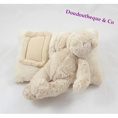 Doudou musical ours MOULIN ROTY collection Linvosges beige ours dormeur