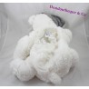 Tapa de botella de oso de peluche de osito ETAM gama pijama blanco 40 cm