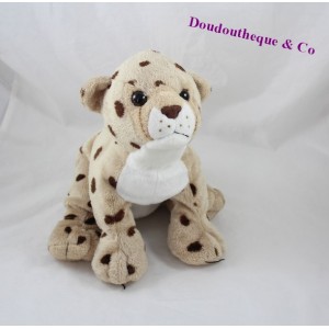 Plüsch Leopard KUSCHELFREUNDE Aufgaben Beige braun-26 cm