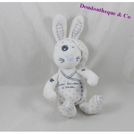 DouDou coniglio orologio nastro amante doudou è 20 cm bianco indietro