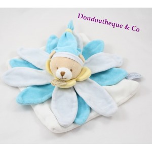 Tragen Sie flache Doudou DOUDOU und Firma Blütenblatt Blume Blau Sammler