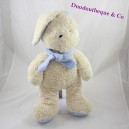 Plush rabbit MINOUCHE beige blue scarf Vintage 37 cm