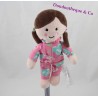 Doudou hija PRIMARK inicios rosa pijama flores 22 cm