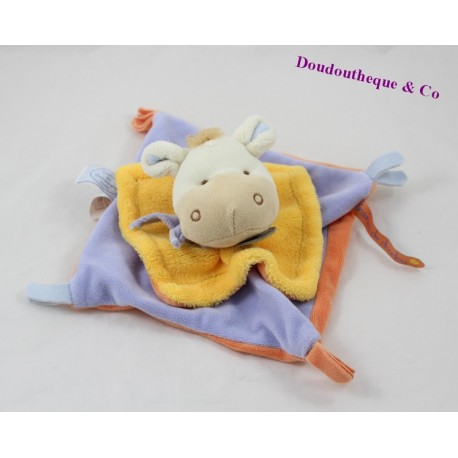 Doudou flachen Esel DOUDOU und Unternehmen Samen von blau Blankie DC2288 18 cm