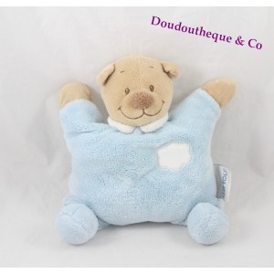 Peluche Ours NATTOU bleu étoile 22 cm