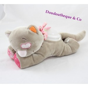 Luce notturna peluche Iris Iris di Noukie's del gatto e gattino di Babette 30 cm grigio