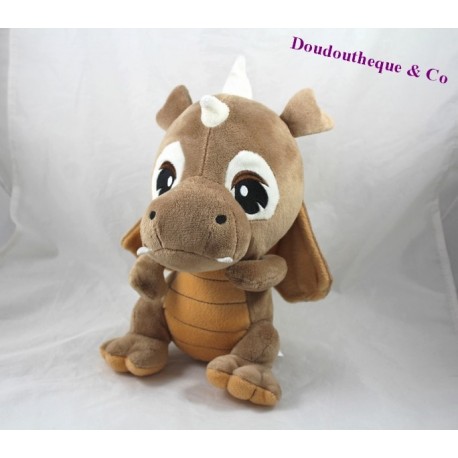 Plüsch Drache ZEEMAN braun weiß 27 cm Plüsch Drache ZEEMAN braun weiß 27 cm