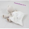 Doudou Fox pañuelo azúcar nuez de la India estrella beige blanco 19 cm