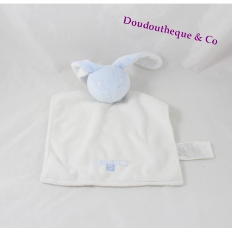 Doudou Kaninchen flache blaue und weiße TIMBERLAND C.W.F 23 cm