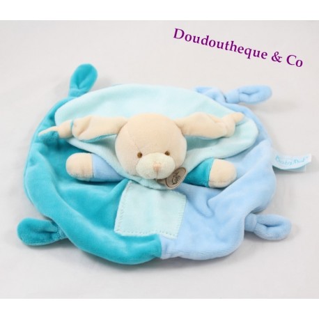 Plano de Doudou conejo bebé NAT' azul pacap BN731 mem Plano de Doudou conejo bebé NAT' azul pacap BN731 mem