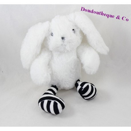 Plush rabbit SEPHORA white striped legs 26 cm