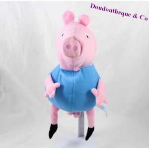 Plüsch Peppa Pig PMS Schwein Georges Sky-Blue Mantel 25 cm