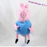Peluche Peppa Pig PMS cochon Georges habit bleu 25 cm