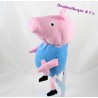 Peluche Peppa Pig PMS cochon Georges habit bleu 25 cm