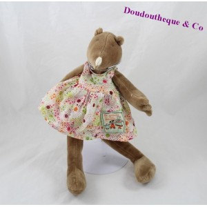 Doudou Apolline Maulwurf MOULIN ROTY Grand Familie Kleid Polka dot 30 cm