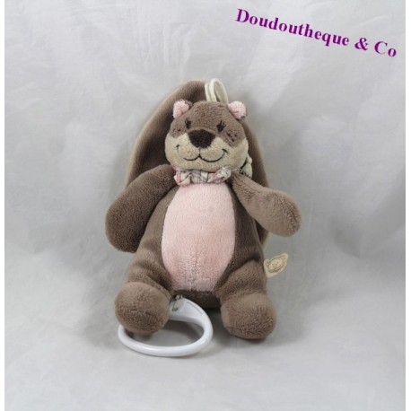 Plüsch musikalische Theillaud Eichhörnchens NOUKIE Oscarine und Theillaud Halstuch pink 18 cm Plüsch musikalische Theillaud Eichhörnchens NOUKIE Oscarine und Theillaud Halstuch pink 18 cm