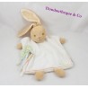 Doudou Schale 25 cm Beige KALOO 1 2 3 grüne Bänder Herz Kaninchen