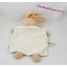 Doudou Schale 25 cm Beige KALOO 1 2 3 grüne Bänder Herz Kaninchen