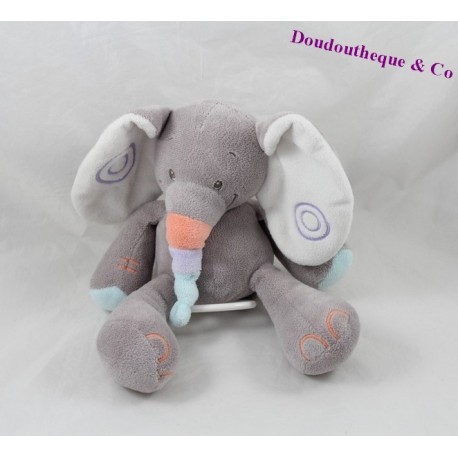 Doudou elephant musical nattou bubbles