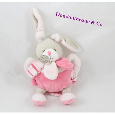 Doudou Rassel Celestine Kaninchen DOUDOU ET COMPAGNIE Rosa Glocke 20 cm Doudou Rassel Celestine Kaninchen DOUDOU ET COMPAGNIE Rosa Glocke 20 cm