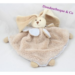 Doudou Kaninchen flach BUKOWSKI Viggo und Maria Mole blaues Dreieck 27 cm